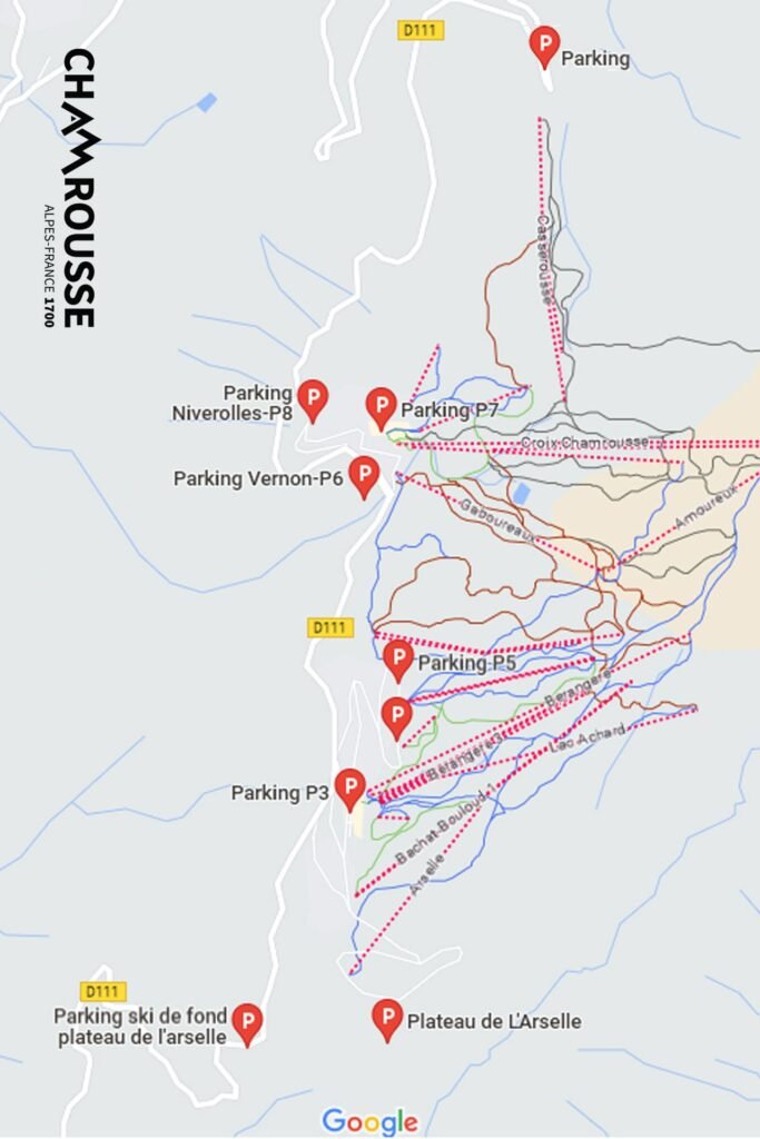 Transports et parkings stationde Chamrousse