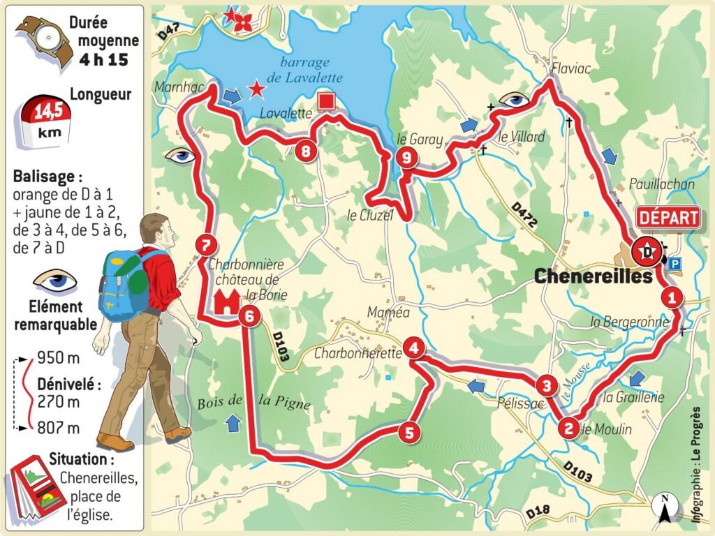 Carte du Lac de Lavalette