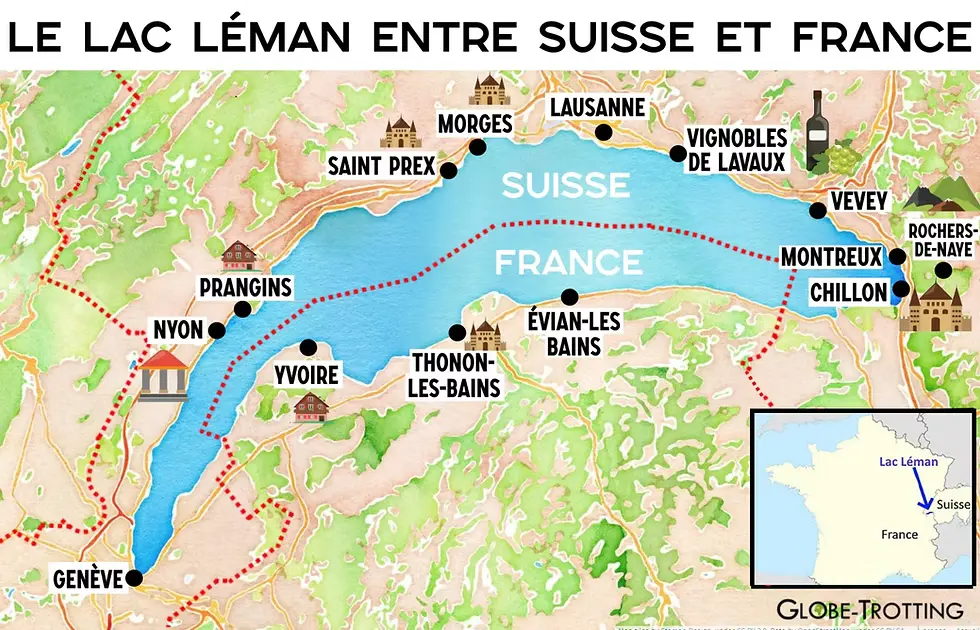 carte Lac Léman