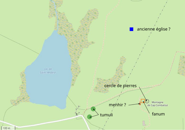 carte Lac de Saint Andeol